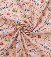 Harry Potter Seeker in Training Sage / Coral colours Cotton Fabric